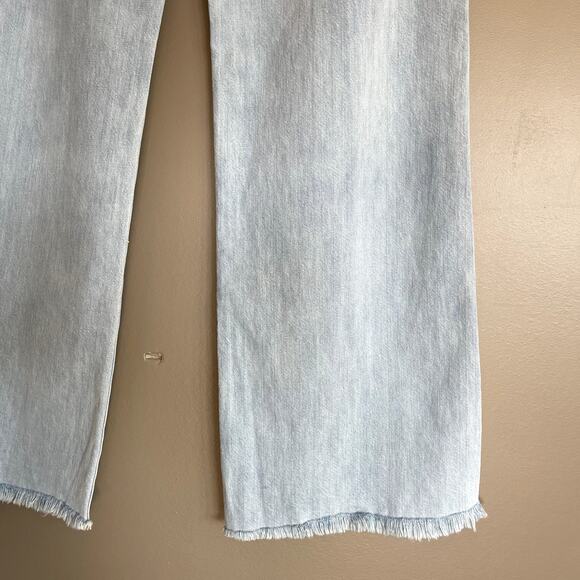 Veronica Beard Taylor Relaxed Wide Leg High Rise Jean in Aire Size 28 Light Blue - Picture 14 of 16
